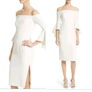 Milly Italian Cady Selena Slit Dress New Sz 8